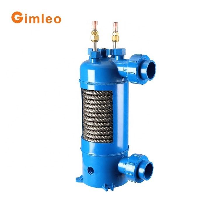 1HP waterkoelerwarmtewisselaar MHTA-0.75 Pure titanium naadloze buiswarmtewisselaar