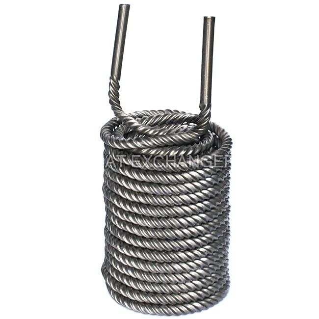 TA1 Titanium koelspoel 9,52 mm 12,7 mm 16 mm 19 mm voor warmteoverdracht