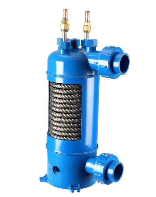 Gezweefde titaniumbuiswarmtewisselaar PVC-schelp voor verdamper MHTA-3