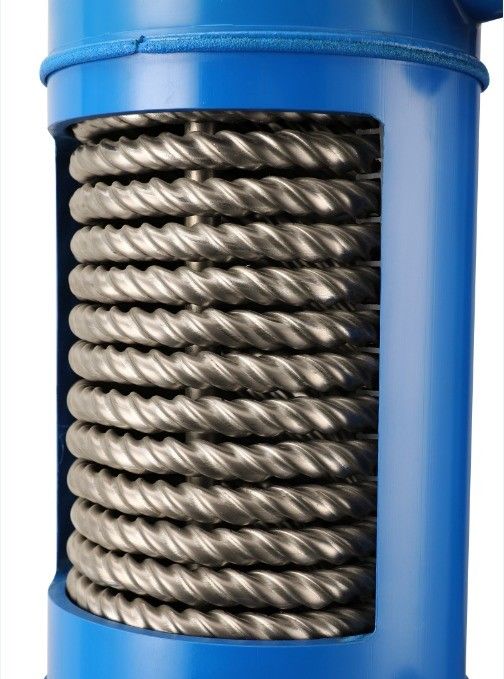 Gezweefde titaniumbuiswarmtewisselaar PVC-schelp voor verdamper MHTA-3
