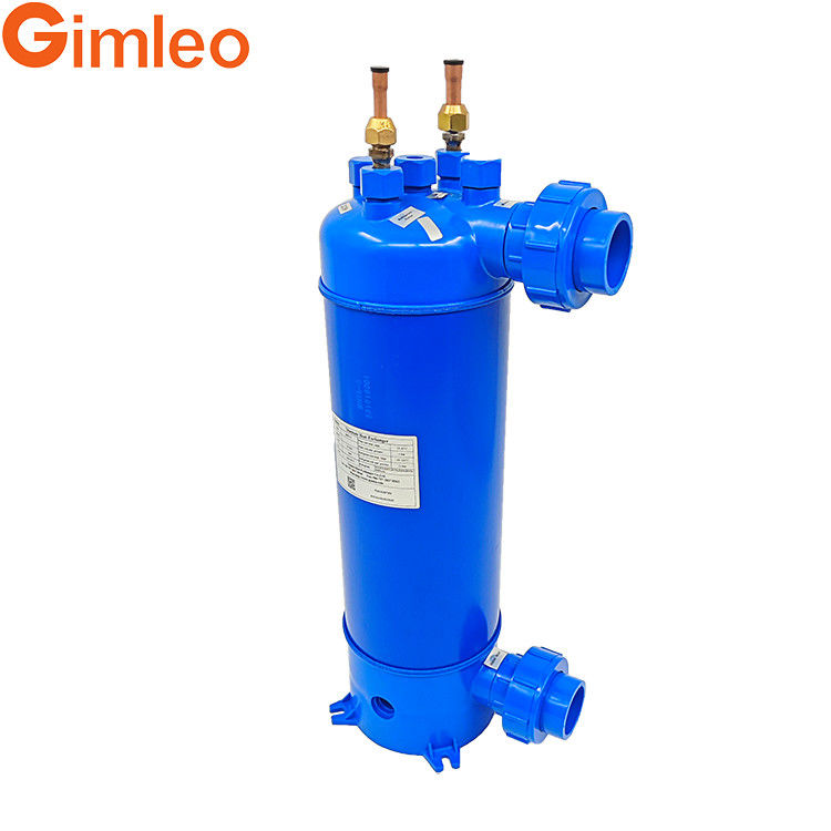 Industriële chiller warmtewisselaar Gimleo met geschroefde titanium buis en PVC schelp MHTA-5