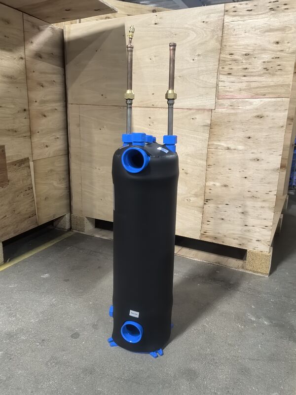 Gimleo Titanium TA1 Innerlijke knolmateriaal Titanium-warmtewisselaar MHTA-0.75 ((NZ) Liquid Flow Rate 0.5m3h Duurzame corrosiebestendige warmteoverdrachtoplossing