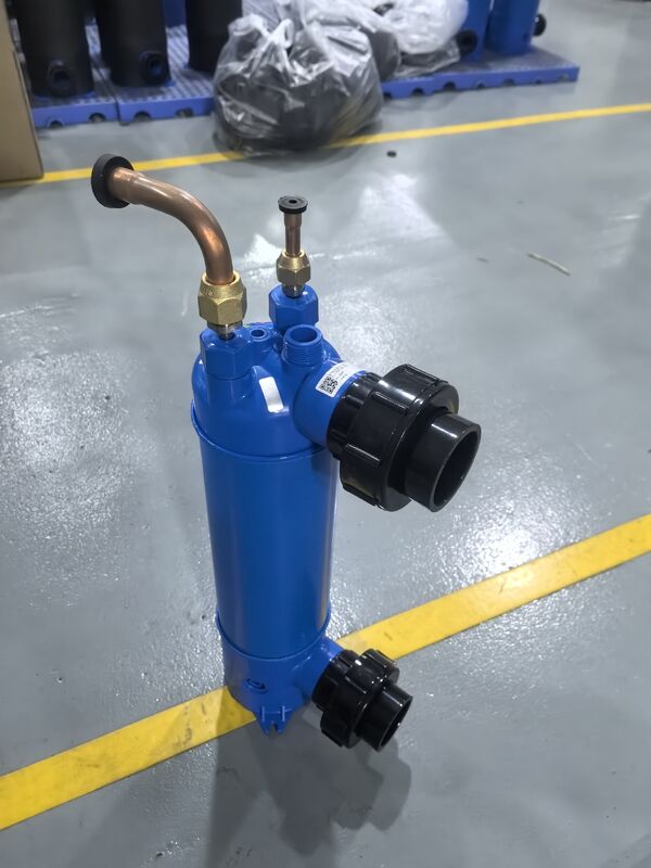 Waterdruk in de waterloop tot 5 bar, zeewaterwarmtewisselaar MHTA-3 met verticale of horizontale installatie en watertemperatuurbereik van 0 tot 45 graden Celsius