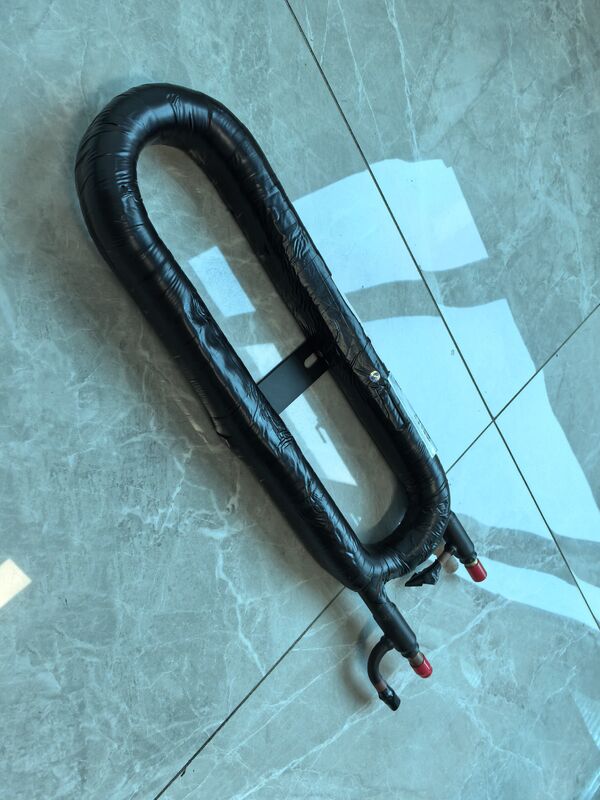 Hoogte Mm 520 Coaxiale warmtewisselaar Ondersteunende koelmiddeldruk 3,5 Mpa en koelmiddelen R22 R134a R407c R410a Ontworpen voor warmteoverdracht