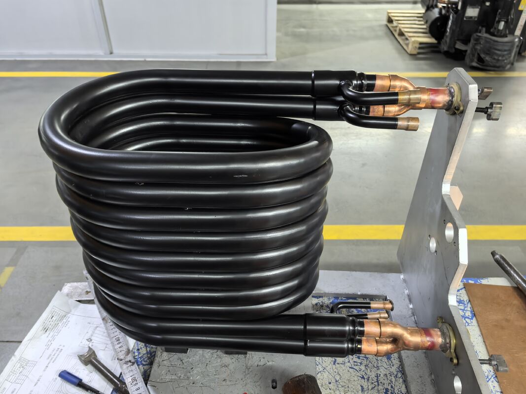 1 tot 10 meter buislengte warmtepompcondensator met een robuuste plaatdikte van 4 mm geschikt voor industriële warmte-uitwisseling