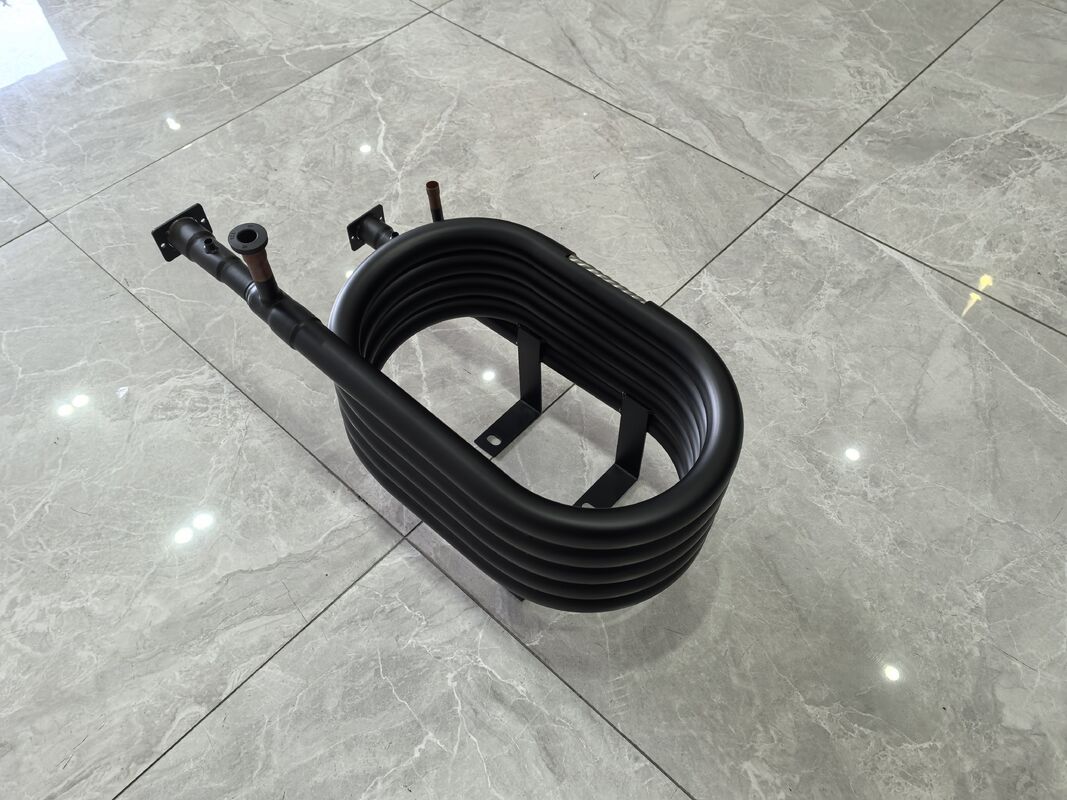 Koelingscoaxiale warmtewisselaar gebouwd met koperen binnenbuis en SPHC-staalbuis die de warmteoverdracht garandeert