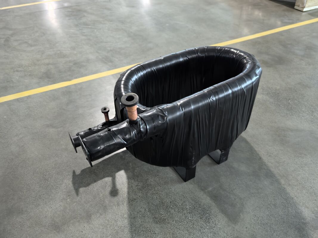 Werktemperatuurbereik Minus 50 tot 150 °C Coaxiale warmtewisselaar met een hoogte van 120 tot 1000 mm en een breedte van 140 mm voor thermisch beheer