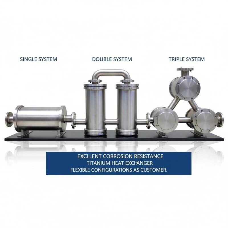 Uitstekende corrosiebestendigheid Lichte titaniumwarmtewisselaar CIP compatibel voor industriële toepassingen