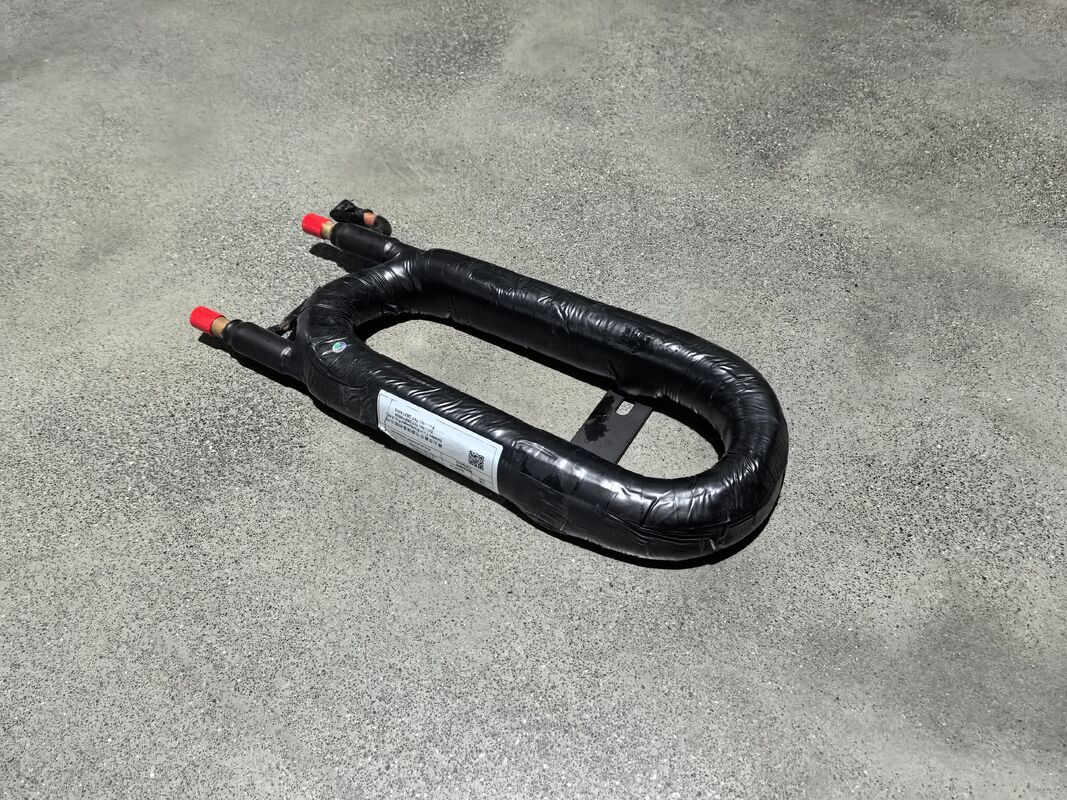 Werktemperatuurbereik van 20°C tot 65°C Coaxiale warmtewisselaar met een breedte van 140 mm en variabele warmteoverdracht voor industriële toepassingen