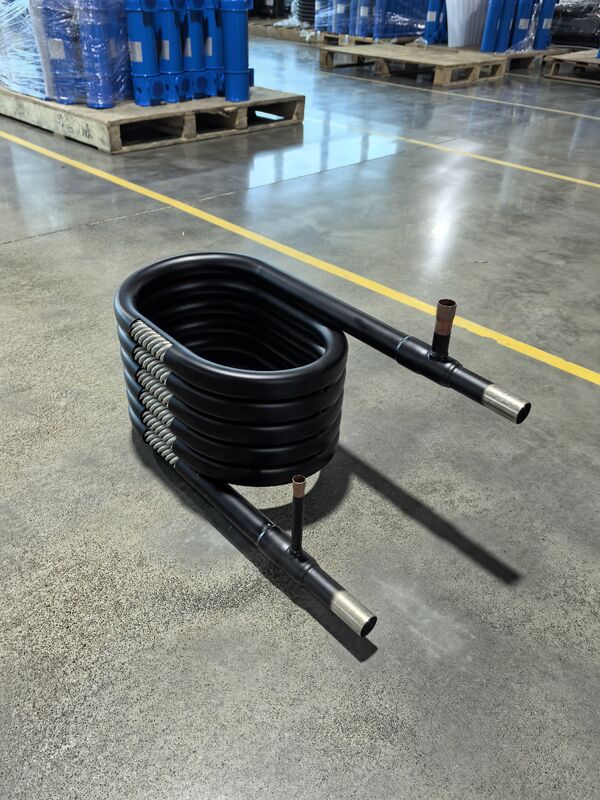 Titanium Coaxial Heat Exchanger with 3 to 20 M Tube Length Offering Thermal Efficiency for Marine and Chemical Applications