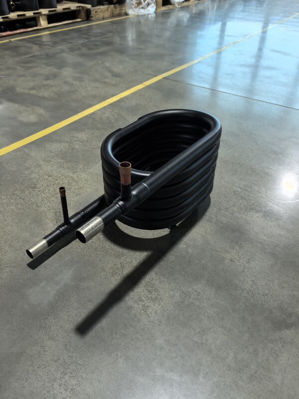 Koaxiale warmtewisselaar van roestvrij staal met een waterdruk van 1,0 Mpa en een aanpasbare koelmiddeluitgang voor HVAC-systemen