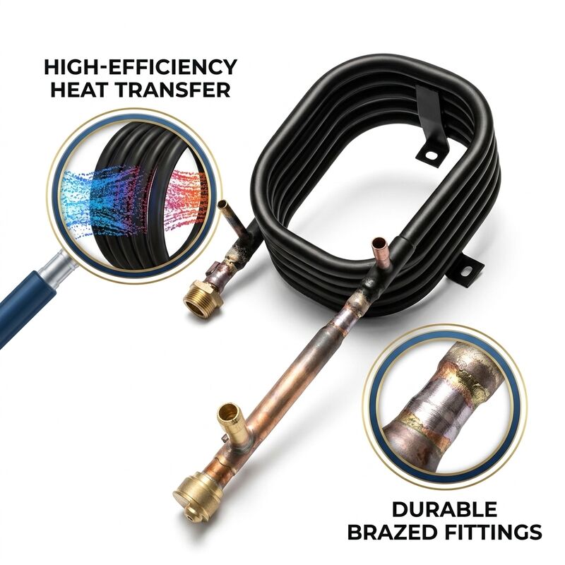 Anti-corrosieve, onderhoudsarme coaxiale warmtewisselaar voor HVAC-koelsystemen