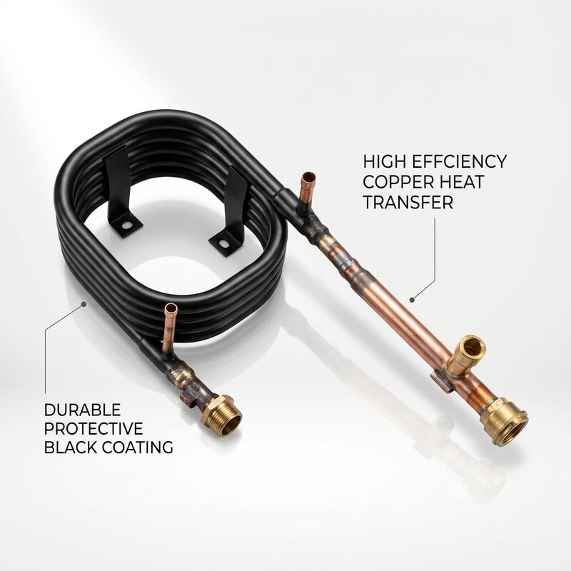 Custom HVAC Coaxiale Warmtewisselaar 4.2MPa Koelingszijde 1.0MPa Waterzijde Lage onderhoudscondensator Verdamper