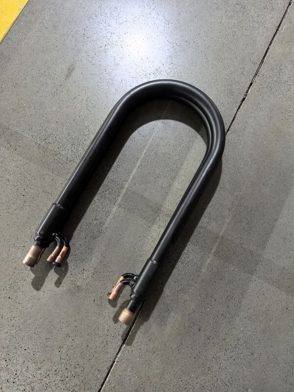 Coaxiale warmtewisselaar met spiraal draaiende constructie en 3/4 inch water verbinding voor hoge corrosiebestendigheid