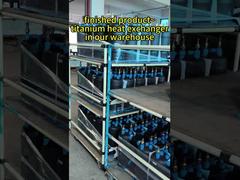 finished product~ titanium heat exchanger in our warehouse